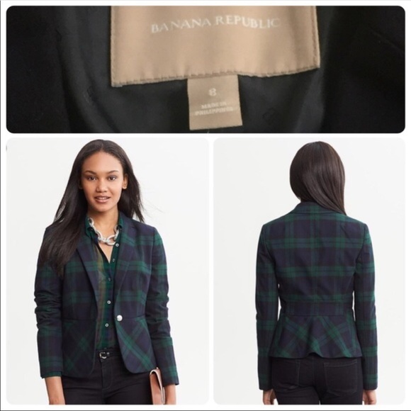 TARTAN PEPLUM JACKET - Picture 2 of 5